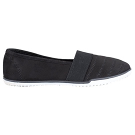 Bona Suede Slip On Shoes black