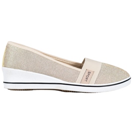 SDS Slip-on Ballerinas With Glitter yellow