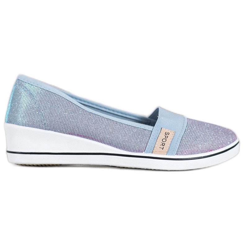 SDS Slip-on Ballerinas With Glitter blue