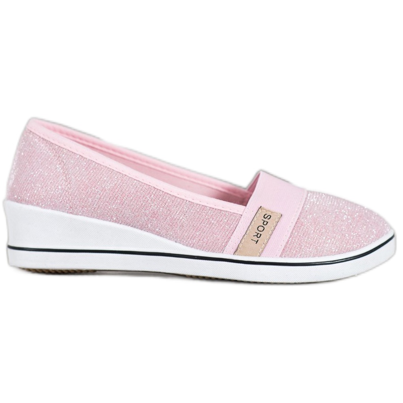 SDS Slip-on Ballerinas With Glitter pink