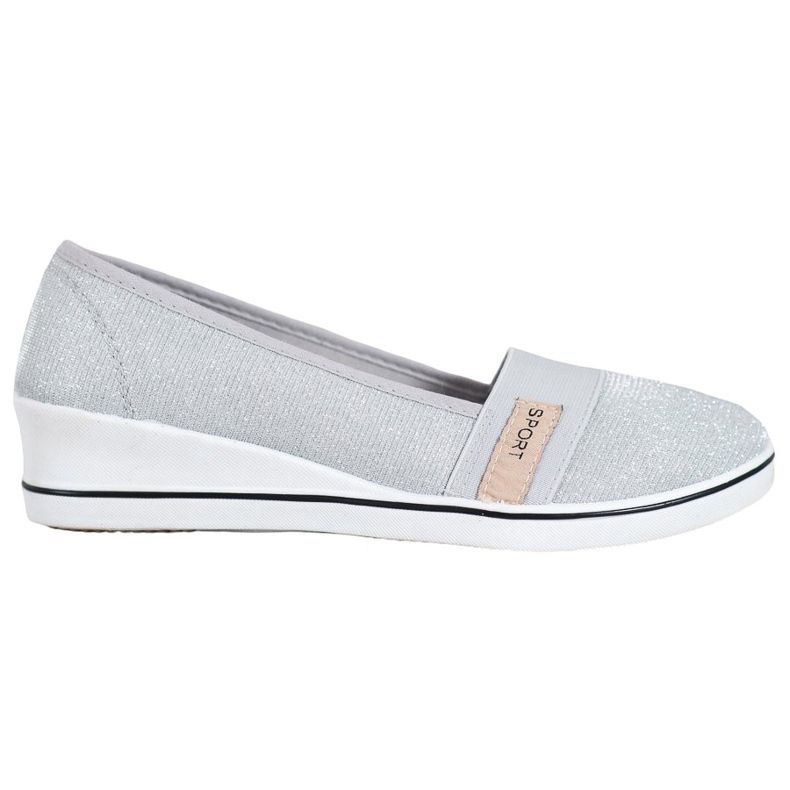 SDS Slip-on Ballerinas With Glitter grey