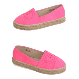 Neon women's espadrilles T341P Fluorescent Pink