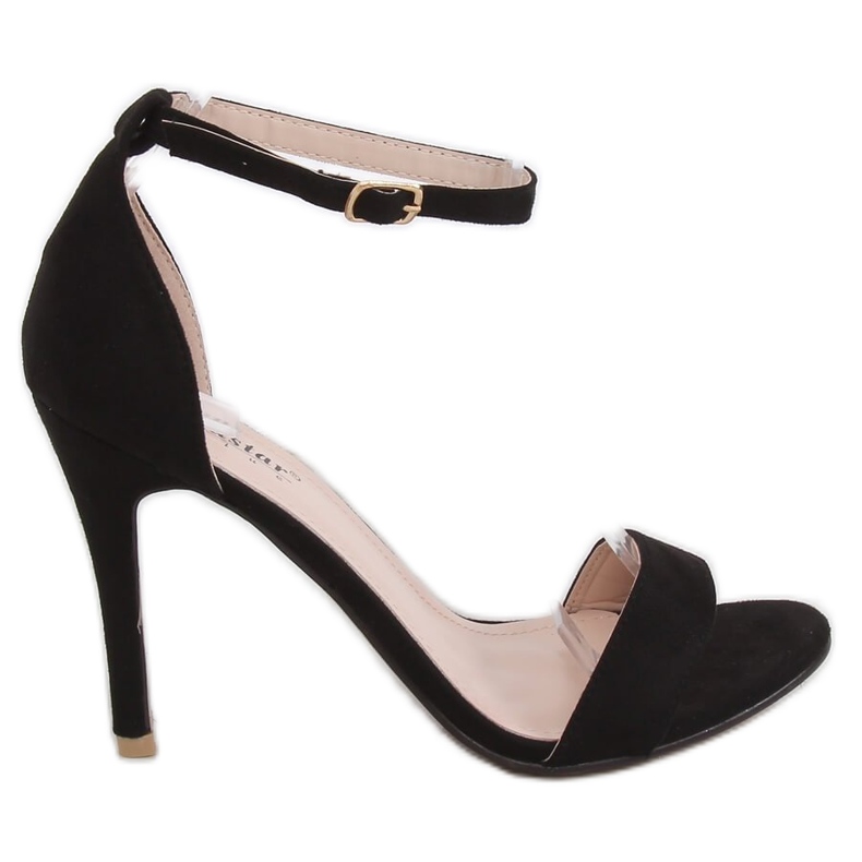 Black GG-86P Black sandals on a pin