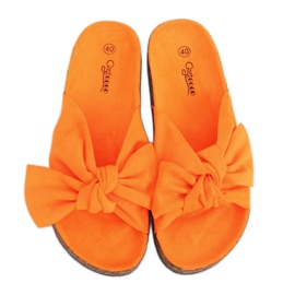 Orange cork slippers G-580 Orange