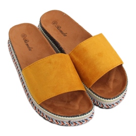Women's honey slippers BQ-50 Yellow Women's honey slippers BQ-50 Yellow