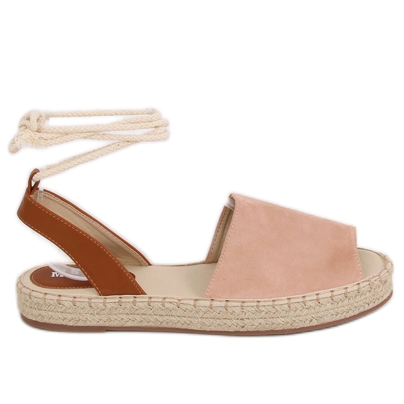 Pink women's espadrilles LL908 Nude