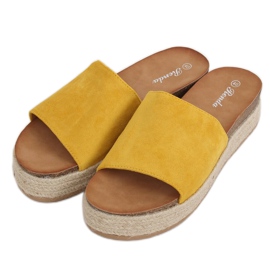 Honey espadrilles slippers 10-215 Yellow