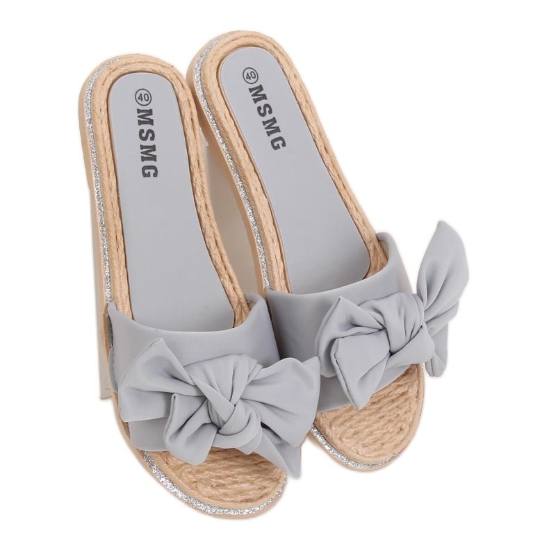 Gray Women's gray slippers WS9020 Light Gray grey