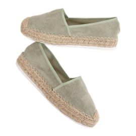 Women's aquamarine espadrilles JH90P Green