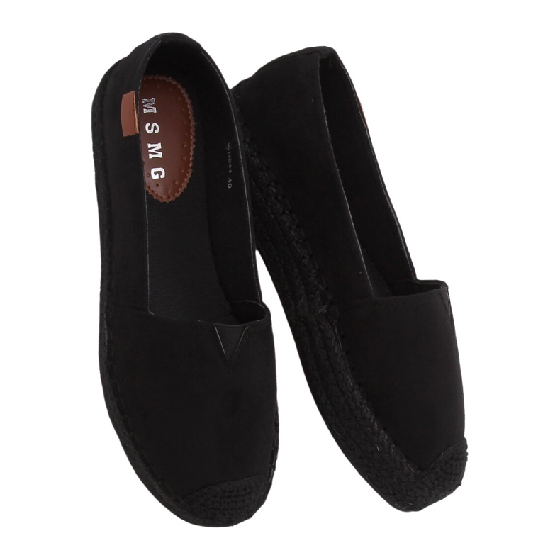 Black women's espadrilles WH941 Black