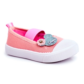 Le Scarpe Children's sneakers with Salmon Velcro Estienne pink