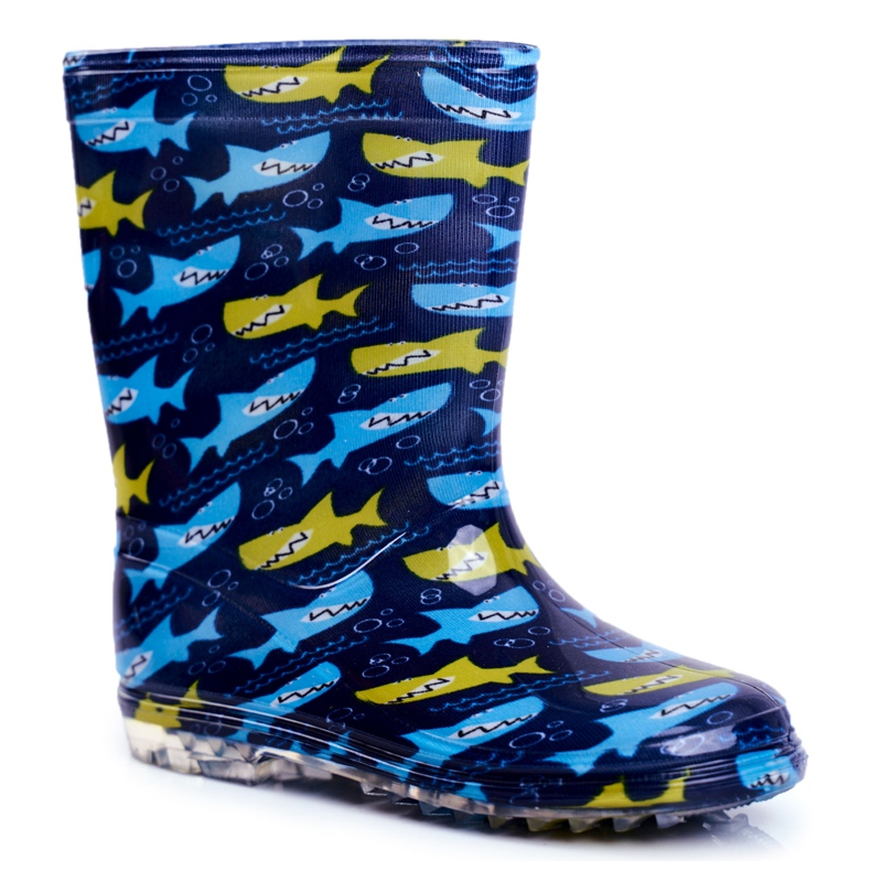 Children's navy blue Shark rubber galoshes Children's navy blue Shark rubber galoshes
