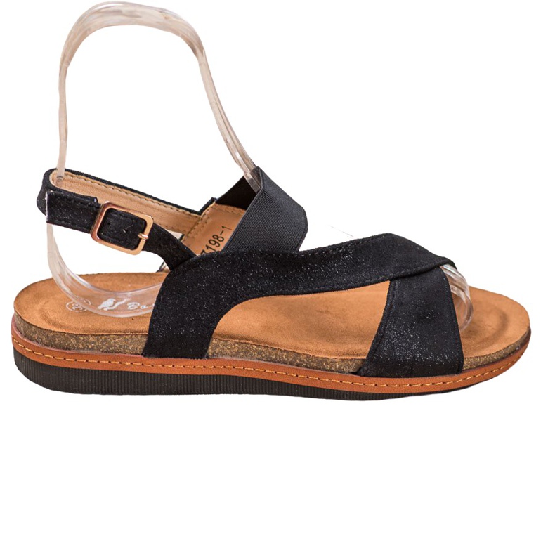 SHELOVET Comfortable Sandals On The Platform black