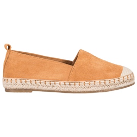 Anesia Paris Comfortable Suede Espadrilles brown