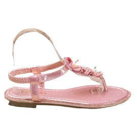 EXQUILY Pink sandals of flip-flops