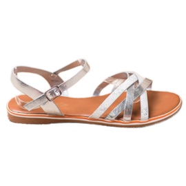 Nio Nio Classic Silver Sandals grey