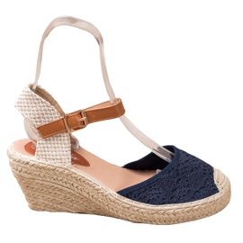 Renda Espadrilles With Buckle blue Renda Espadrilles With Buckle blue