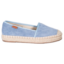 Goodin Openwork Espadrilles blue