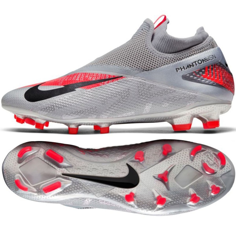 Nike Phantom Vsn 2 Pro Df Fg M CD4162-906 soccer shoes multicolored grey