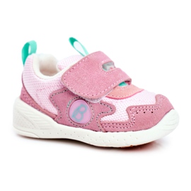 Apawwa Sport Children's Shoes with Velcro Suede Pink Malbred
