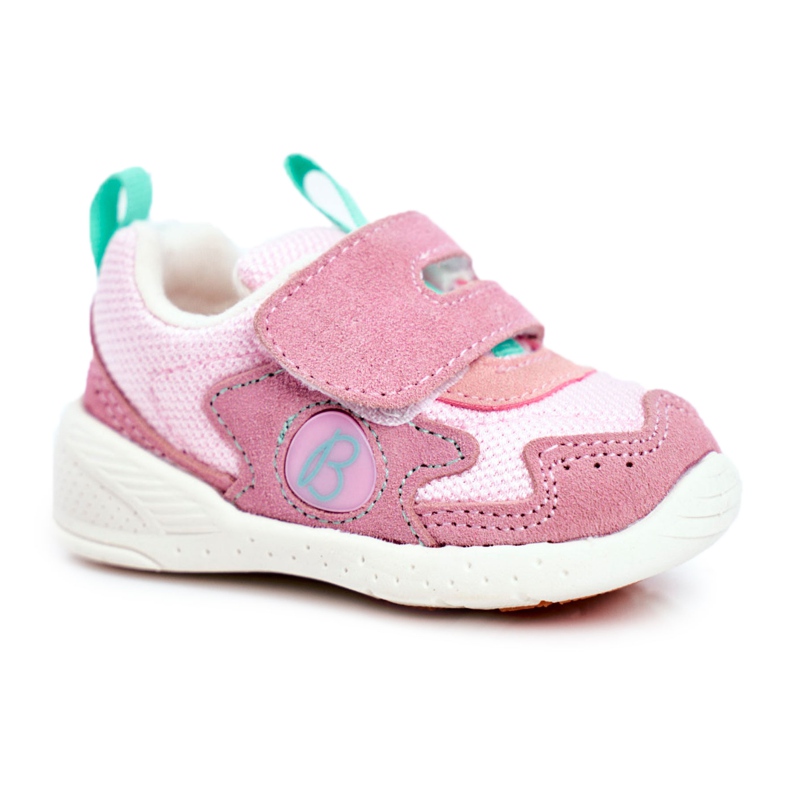 Apawwa Sport Children's Shoes with Velcro Suede Pink Malbred