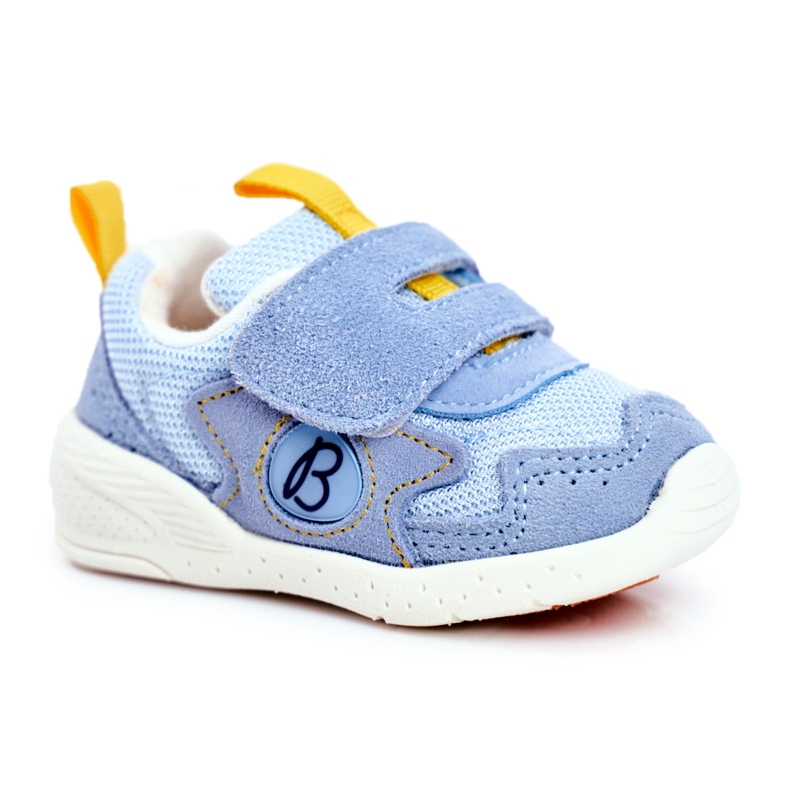 Apawwa Sport Children's Shoes Velcro Suede Blue Malbred