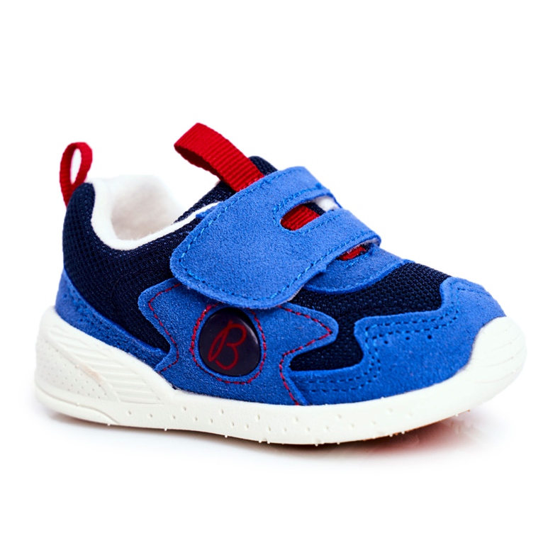 Apawwa Sport Children's Shoes with Velcro Suede Navy Blue Malbred