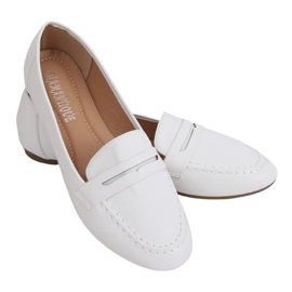 Women's loafers white 98-29 White II Quality