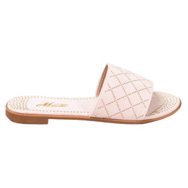SHELOVET Elegant Suede Slippers pink