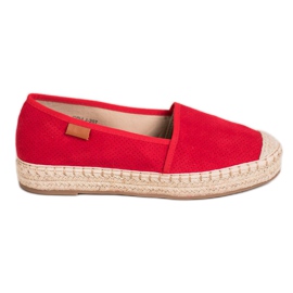 Goodin Openwork Espadrilles red