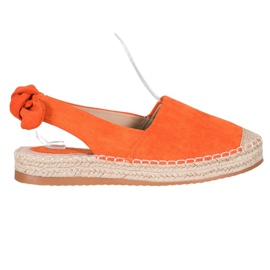 Nio Nio Espadrilles With A Discovered Heel orange