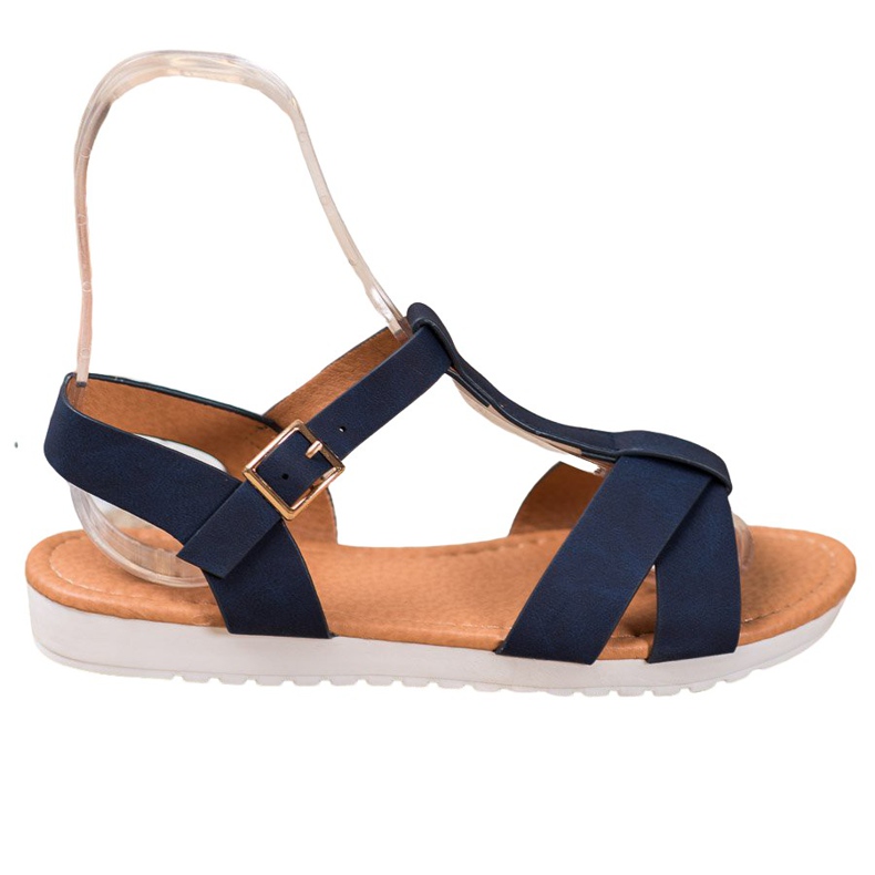 SHELOVET Navy Blue Textile Sandals SHELOVET Navy Blue Textile Sandals