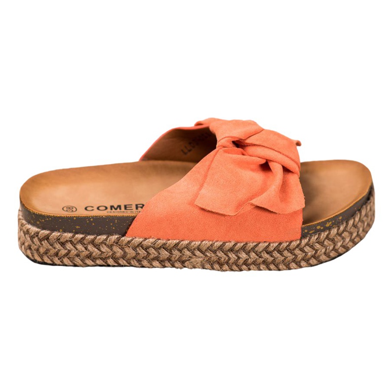 Comer Slippers On A High Platform orange