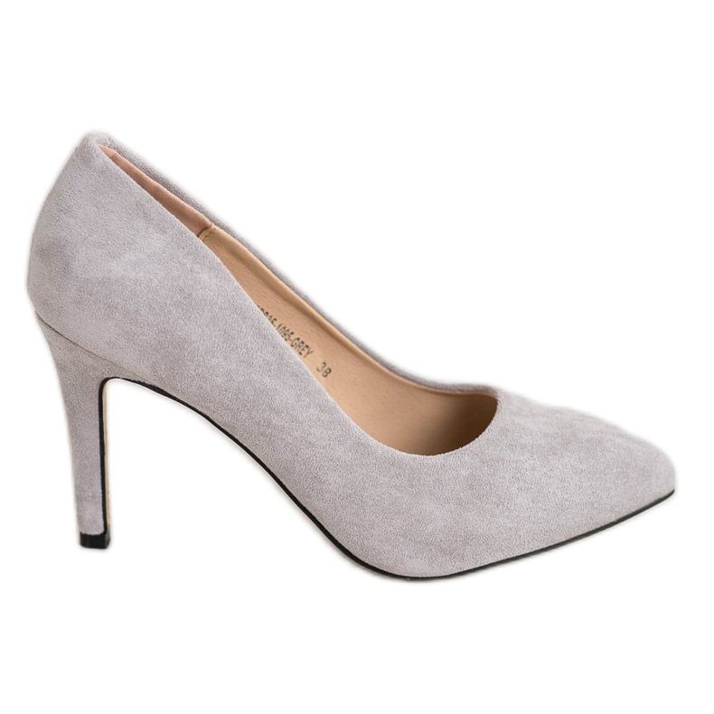 Evento Suede heels grey