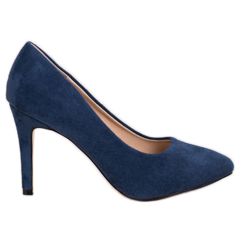 Evento Suede heels blue Evento Suede heels blue