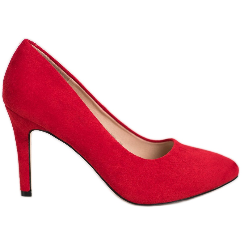 Evento Suede heels red