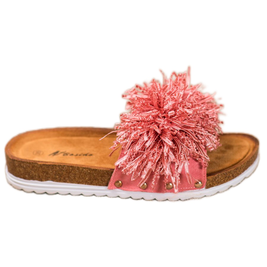 coral slippers