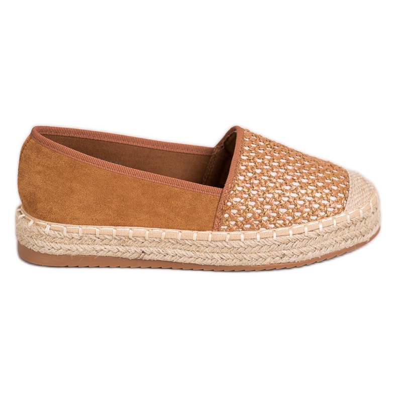 SHELOVET Braided Espadrilles brown SHELOVET Braided Espadrilles brown
