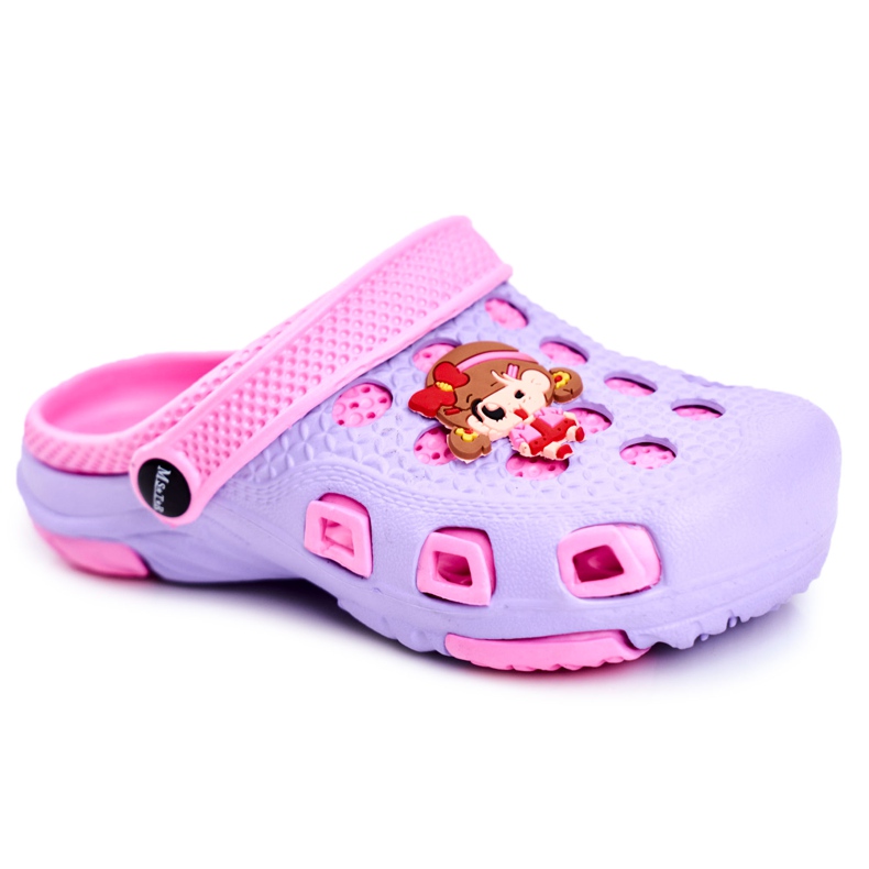 Giolan Children's Slippers Foam Crocs Violet Girl pink Giolan Children's Slippers Foam Crocs Violet Girl pink