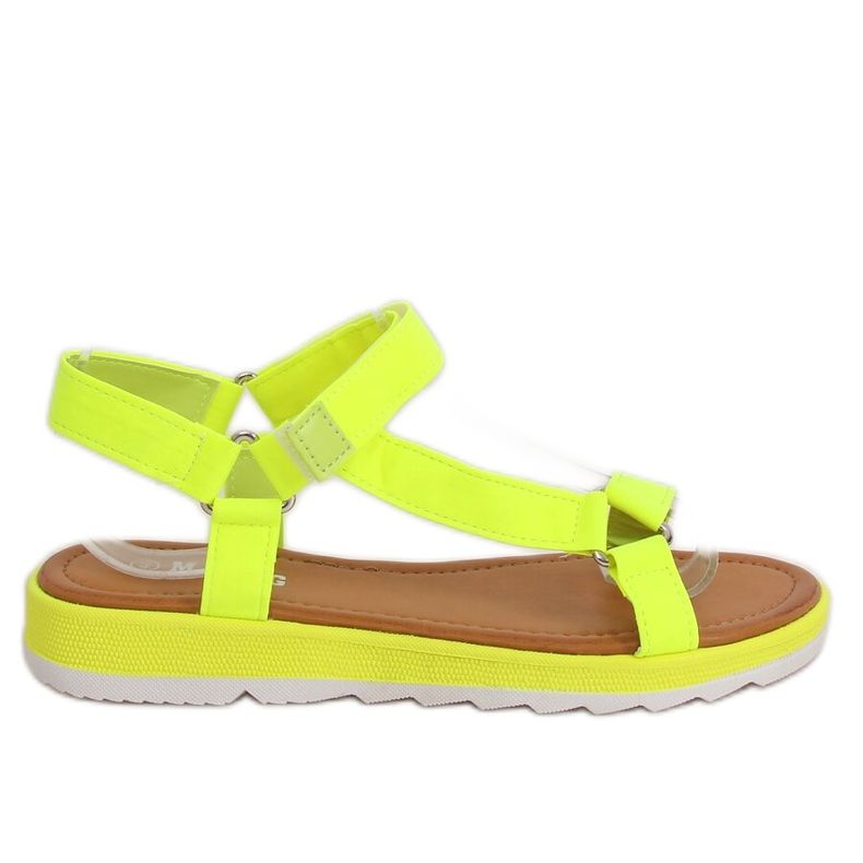 Yellow women's sandals WS9027 Yellow