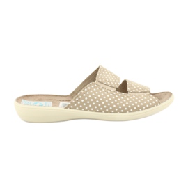 Adanex 22862 slipper slippers white brown