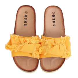 Women's honey slippers WS9023 Yellow