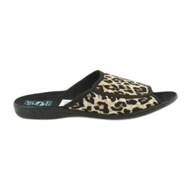 Adanex 13794 women's slippers beige black ecru