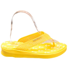 Bona Yellow Comfort flip-flops