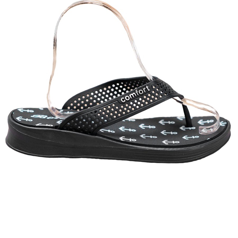 Bona Black Comfort flip-flops