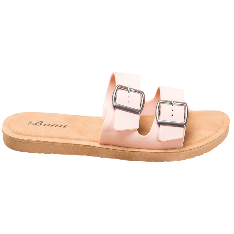 Bona Classic Slippers With Buckle pink