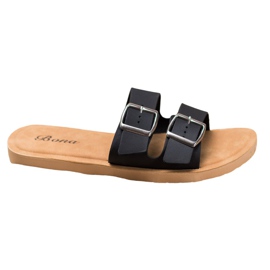 Bona Classic Slippers With Buckle black