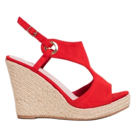 Goodin Closed Espadrilles Sandals red