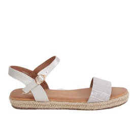 Gray espadrilles sandals WH939 Gray grey