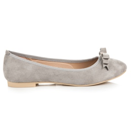 Vices Suede ballerinas grey Vices Suede ballerinas grey